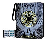 MTGPRO 9 Pocket Card Binder, 720 Double Sided Pocket Trading Card Binder, Premium PU Card Collector Album,Card Folder for MTG/YGO/PTCG/Game Cards(Yellow)