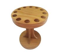 MTGSTOCL 12-Slot Wooden Rotating Scissor Holder | 360° Swivel Base for Effortless Access | Universal Organizer for Sewing, Craft & Household Desktop Storage