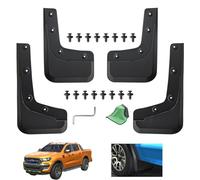 MTGSTOCL 2024-2025 Ford Ranger Mud Flaps - 4PCS Front & Rear Splash Guards for XL/XLT/Lariat, No Drill Required, All Weather Protector Splash Guard Fenders, Not for Raptor (with Wheel Flare)