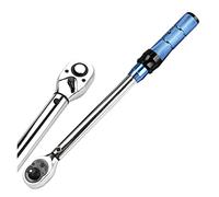 MTHCKXJBSUZ Digital Torque Adapter, 3/8 Inch Torque Key Wrench Tool 10-60N.m Mirror Polish Two-Way Precise Preset Spanner Adjustable Hand Tools for Repair