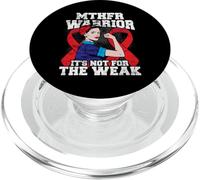 MTHFR Warrior Awareness Red Ribbon Not For The Weak PopSockets PopGrip for MagSafe