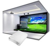 MTHHSXB Go-lf Simulator Impact Screens,Go-lf Simulator Impact Display Projection Screen Cloth for Outdoor Indoor Home Go-lf Training Home Go-lf Swing Training Home Projection Screen (3 * 4M)
