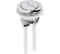Mthxzy 1 Pack Toilet Flush Button Replacement Buttons with Four Rods Dual Ideal Round Kit More, for Bathroom Standard Mechanism UK One-Piece Water Tank Push Button