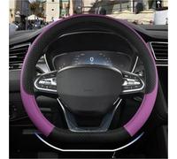 Mthxzy Car Steering Wheel Cover D Shape Pu, for Geely, for Atlas, for Emgrand Ec7 Coolray, for Golf 7 for Santa Fe 2014-2020 Steering Wheel Grip(BLACK Color A)