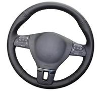 Mthxzy Car Steering Wheel Cover, for Golf 6 Mk6 for Polo 2011 2012 2013 2014 Protective Steering Wheel Grip(Blue Thread)