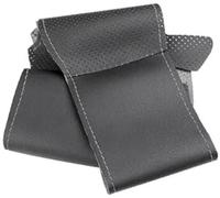 Mthxzy Car Steering Wheel Cover Protective, for Niva 2009-2017, for Corsa D Auto Accessories Universal Steering Wheel Grip(Black gray line)