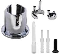 Mthxzy Chrome Dual Flush Push Button with Threaded Rods, for Roca D2D AH0001800R Water Tank Push Button