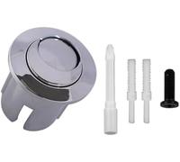 Mthxzy Dual Flush Push Button Half Moon Style Threaded Rods Short Body Chrome AH0001800R 822043001, for Roca Cistern D2D Water Tank Push Button