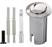 Mthxzy Dual Flush Toilet Push Button, for Roca D2D AH0001700R Chrome Long Body with Threaded Rods A822044001 Water Tank Push Button