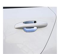 Mthxzy for Kia, Rio 4 X-line 2017 2018 2019 2020 ABS Chrome Carbon Fiber Door Handle Cover Trims Car Decoration Car Door Handle Cover Replacement(Black Bowl)