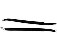 Mthxzy vehicle front light eyebrow trim cover For Bmw, for 5 for Series E39 1995-2003 Gloss Black Car Front Headlight Eyebrows Eyelid Lids Sticker Cover Trim Body Kits Tuning Hearlamp