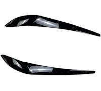Mthxzy vehicle front light eyebrow trim cover Headlight Eye Lid 2Pcs Eyelids Eyebrows Body Kit Sticker Tuning, for Bmw, for X3 F25, for X4 F26 2014 2015 2016 2017 2018(BLACK Gloss Black)