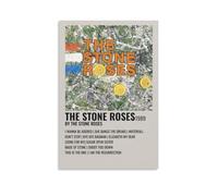 MTILNCFHW The Stone Poster Roses Rock Band Minimalist Vintage Music Poster Print Painting for Bedroom Canvas Wall Art Aesthetic Decorative12x18inch(30x45cm) Unframe-style