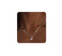 MTINEAPS Gold Initial Necklaces for Women Teens Gifts Trendy Stuff Bubble Letter Pendant Necklace Gold Jewelry Birthday Gifts for Women Teen Her Sister, L, Gold Plated, No Gemstone