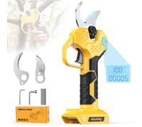 MtiolHig Cordless Electric Pruning Shears - 1.5-2 Inch Portable Pruning Shears Compatible with DeWalt 20V Battery (No Battery), Garden Pruner Tool with Display