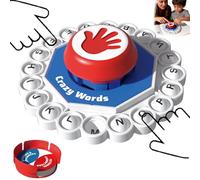 Mtjbfv Word Game Letters Press with Timer,The Quick Thinking Letter Pressing Games,24 Letters Pressing Games,Bring Friends & Family Together,Fast-Paced Family Board Games For 2-8 Players-B
