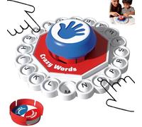 Mtjbfv Word Game Letters Press with Timer,The Quick Thinking Letter Pressing Games,24 Letters Pressing Games,Bring Friends & Family Together,Fast-Paced Family Board Games For 2-8 Players-A