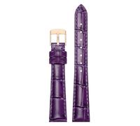 Mtjujuswo Leather Watch Strap Bamboo Pattern 10mm-24mm, Color 5, 22 mm