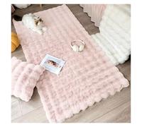 MTKSFDC Bedroom Rug Bubble Plush Carpet For Home Decor Balcony Cushion Kids Living Room Fluffy Rug Girl Bedroom Foot Mat(Light Pink,60x100cm 23.6x39in)