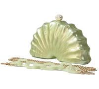 MTKSFDC Clutch Bags For Women Green Marbles Shell PVC Resin Beaded Handle Box Clutches Women Shoulder Tote Evening Party Cheap Handbag And Purse Bags(Resin handle)