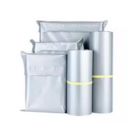 MTKSFDC Mailing Bags 50Pcs Custom Mailing Postal Bags Silver Grey Waterproof Clothing Envelopes Storage Pouch PE Logistics Courier Packaging Bag(42x55cm 50pcs)