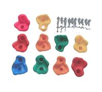MTKSFDC Rock Climbing Holds 10 Pcs Plastic Rock Climbing Holds Toys For Boys Games Wall Climbing Stones Playground Outdoor Sports Toys(Color-4)