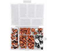 MTKXZHAO 158Pcs Fairing Bolts Fixing Windscreen Screws Aluminium Fastener Clips Nuts Gasket Kit for Yamaha TMAX500/XP500 2001-2007 Motorcycle Repairing