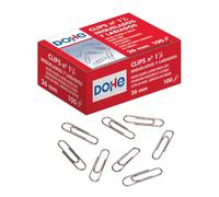 MTL - Pack of 100 Nickel-Plated Paper Clips 26 mm