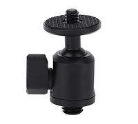 Mtlavishness 1/4in Ball Head Mount 360 Degree Rotatable 3/8in Screw Mini Hot Shoe Adapter Ideal for Camera Cellphone Tripod Feature Multiple Standard Interfaces Easy Installation