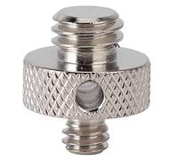 Mtlavishness 1/4in to 3/8in Male Threaded Tripod Screw Adapters Double Sided Standard Mounting Thread Converter Strong Stainless Steel Easy To Assemble And Disassemble For Camera