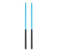 Mtlavishness 1 Pair Professional Drum Stick Solid Power Boosting Non Slip Handle Aluminium Alloy 5A Drum Stick (Blue)