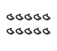 Mtlavishness 10 Pcs PCIE Riser Card Retainer Secure Fastening Hard Plastic For Connecting USB Risers To Motherboard PCIE Slot With 23 X 21mm Size And Minus 5 To 70℃ Working (Black)