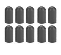 Mtlavishness 10 Pcs Silicone Drumstick Silent Practice Tips Durable And Elastic Great For Quiet Musical Practice Black Color Approx 7g In Weight And 17mm In Length With 6mm Inner