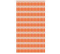 Mtlavishness 100 Pcs Orange Plant Tree Hanging Flower Labels with Buckle Design Reable PVC Garden Markers for Seedlings Flower Pots Orchards 11x2.4cm (Yellow)