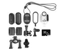 Mtlavishness 1080P Tiny Action Camera WiFi Sports Camera with Wide Angle Lens for Outdoor Sports and Underwater Adventures 120 Degree Wide Angle 30M Water with Magnetic Lanyard (Black)