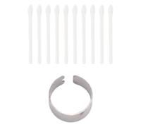 Mtlavishness 10PCS EMR Digital Pen Tips ABS Touch Screen Pen Nibs Replacement for Remarkable 1 2 for King Write MR05 (White)