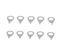 Mtlavishness 10PCS Guitar Knobs Pointer Indicator Plate Durable And Reliable For Enhanced Visibility In Practicing Performing And Music Recording Suitable For Les Paul Electric (Silver)