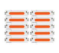 Mtlavishness 10Pcs Led Chips Cob Light Source Long Strip Lamp Beads 12V 2W High Brightness Soft Glow For Car Lighting Accessories Green Light (Red Light)