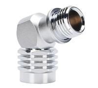 Mtlavishness 110 Degree Swivel Adapter CR Plated Brass Hose Adapter for 2nd Stage Scuba Diving Regulator Enhanced Maneuverability Resistant Brass Construction Secure Connection