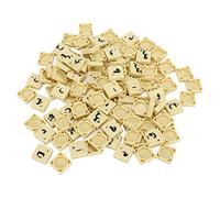 Mtlavishness 110PCS Plastic Chess Pieces Arabic Letter Crossword Tiles Table Board Game Accessories