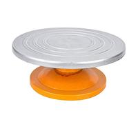 Mtlavishness 12-inch Round Sculpting Wheel Silver Model Making Turntable Premium Ceramics Pottery Tool with Anti-Slip Surface 50kg Bearing Capacity Non-Sticky & Easy to Clean for