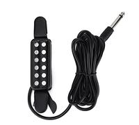 Mtlavishness 12 Sound Hole Magnetic Pickup Transducer for Acoustic Guitar Wide Frequency Low Noise Suitable For Large Stage Performances Family Use And Rehearsals Metal Material