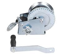 Mtlavishness 1200LBS Heavy Duty Hand Crank Winch with 8M 26.2FT Strap Cable Gear Winch for Boat Trailer Weather Resistant Carbon Steel Frame Smooth Ratchet Handle High Performance