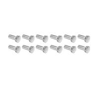 Mtlavishness 12pcs Silver Tremolo Bridge Tuning Screws Iron M5 Electric Guitar Accessory For Simplifying String Tuning On Tremolo Bridge Of Electric Guitars Improve Tuning (Silver)