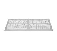 Mtlavishness 132 Key PBT Keyboard Keycaps for Customizing Your Mechanical Keyboard with White Blue Letters OEM Height Secondary Injection Matte Finish Ideal for DIY Enthusiasts (White Blue Letters)