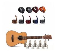 Mtlavishness 15Pcs DIY Thumb Forefinger Finger Picks Protector Accessory with Storage Box Ideal for Bass Guitar Ukulele and Other Instruments Made of Durable Metal and Xylonite