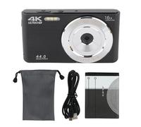 Mtlavishness 16X Digital Zoom HD Camera for Photography High Resolution 44MP 4K Video Plastic Housing 2.8in Screen Ideal for Capturing Distant Objects and Dark Scenes (Black)