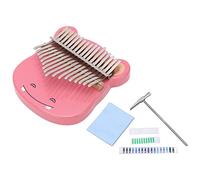 Mtlavishness 17 Tone Kalimba Portable Maple Thumb Piano Mini Finger Musical Instrument With Tuning Hammer Rich Sound Range Durable Material Good Performance Fine Processing And