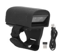 Mtlavishness 1D 2D Ring Barcode Scanner 2.4G Wireless Bluetooth CCD Red LED Finger Barcode Scanning Tool Built in Battery