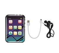 Mtlavishness 2.4 inch MP3 Player Bluetooth 4.0 HD HiFi Support FM Ebook Noise Reduction Voice Control MP4 Recorder for Reading Listening (Neutral English, Black 8GB)